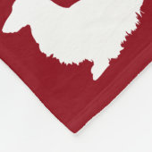 犬のためのロングヘアパーソナライズされたダシュント毛布 フリースブランケット (角)