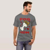 犬のための犬ママ犬のオーナー犬の恋人バレンタインデー Tシャツ (正面フル)