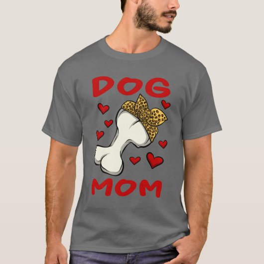 犬のための犬ママ犬のオーナー犬の恋人バレンタインデー Tシャツ (正面)