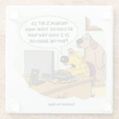 犬のためのFacebook ガラスコースター (裏面)