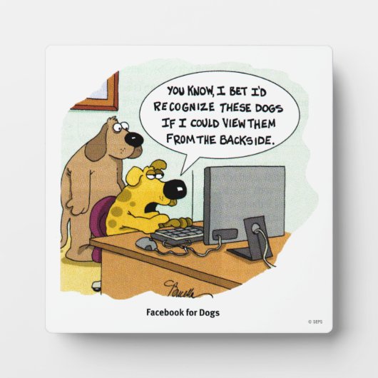 犬のためのFacebook フォトプラーク (正面)