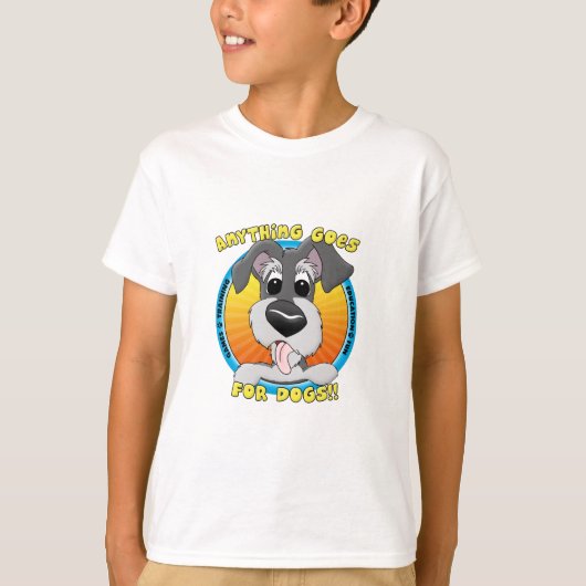 犬のためのTシャツ 何でもありさ Tシャツ (正面)