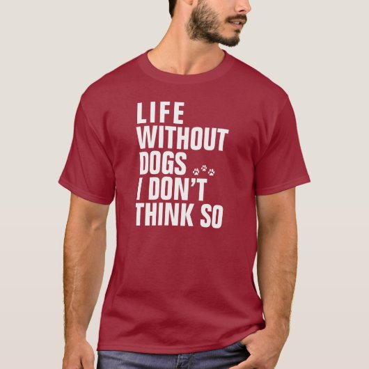 犬のない生命 Tシャツ (正面)