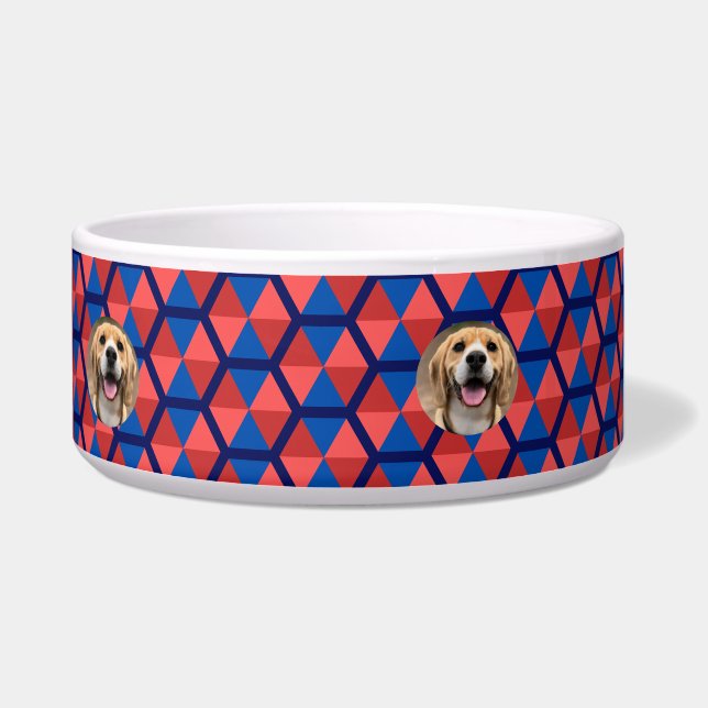 犬のはっきりしたムーム名前をカスタムする犬の食べ物の子犬 ボウル (右)