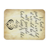 犬のような可愛いハートパーフェクト・ワールド マグネット (横)