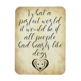 犬のような可愛いハートパーフェクト・ワールド マグネット