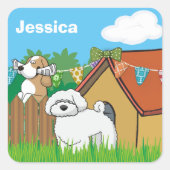 犬のような隣人 スクエアシール (正面)