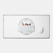 犬のように生きて跡を残す デスクマット (キーボード&マウス)