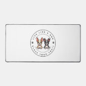 犬のように生きて跡を残す デスクマット (正面)