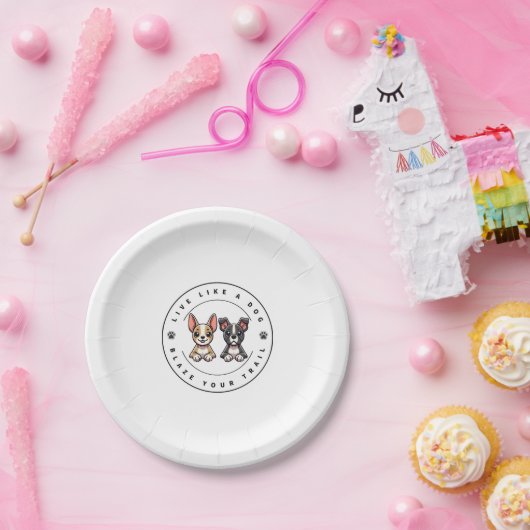 犬のように生きて跡を残す ペーパープレート (パーティー)