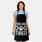 犬のように疲れた エプロン (着用した状態)