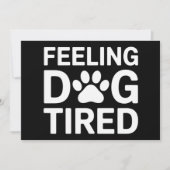 犬のように疲れた 招待状 (正面)