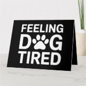犬のように疲れている カード (正面)