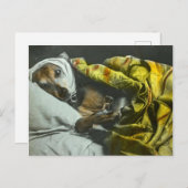 犬のように病気で治るヴィンテージ魔法灯 ポストカード (正面/裏面)