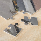 犬のよくはしゃぐ通りシーン ジグソーパズル (側面)