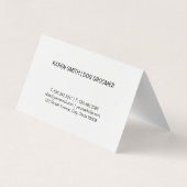 犬のアイコン | ペットトリマー | 動物飼養業 名刺 (裏面)