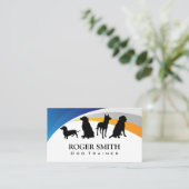 犬のアイコン |動物トレーニング 名刺 (スタンド正面)