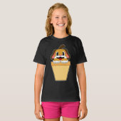 犬のアイスコーン Tシャツ (正面フル)