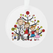 犬のアクリルのオーナメントとの5の棒の姿の系列 オーナメント (正面)