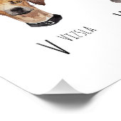 犬のアルファベットのポスター フォトプリント            (角)