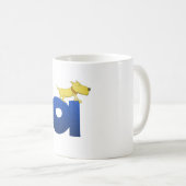 犬のアルファベットマグ コーヒーマグカップ (正面右)