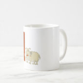 犬のアルファベットLマグ コーヒーマグカップ (正面右)