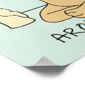 犬のアロマセラピー瞑想おもしろい漫画 ポスター (角)