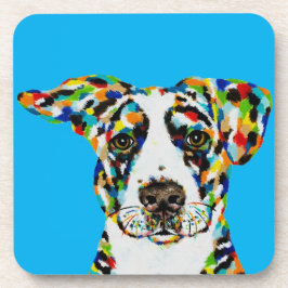 犬のアート コースター