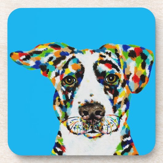 犬のアート コースター (正面)