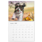 犬のアート #1 大型・小型犬 カレンダー (1月 2027)