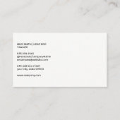 犬のイラストレーション |アストロターフ 名刺 (裏面)