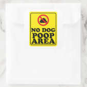 犬のウンチなし スクエアシール (バッグ)