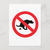 犬のウンチは皮肉をおもしろい表さない ポストカード (正面)