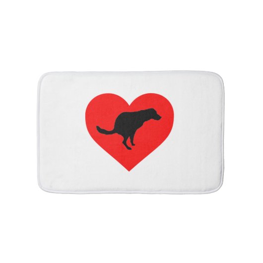 犬のウンチハート バスマット (正面)