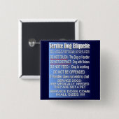 犬のエチケットを整備して下さい 缶バッジ (正面&裏面)