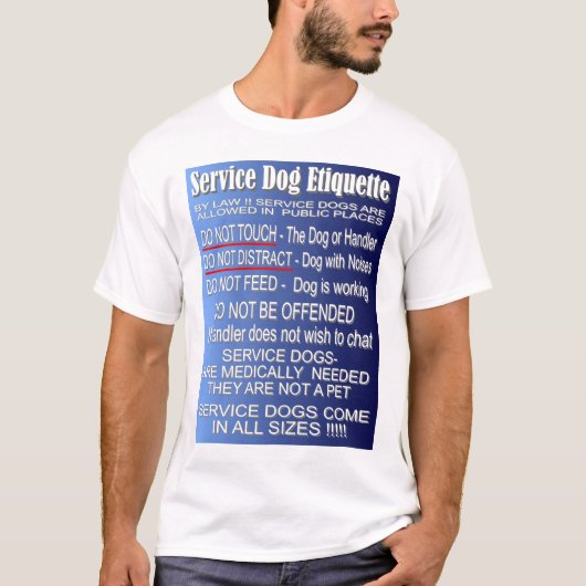 犬のエチケットを整備して下さい Tシャツ (正面)