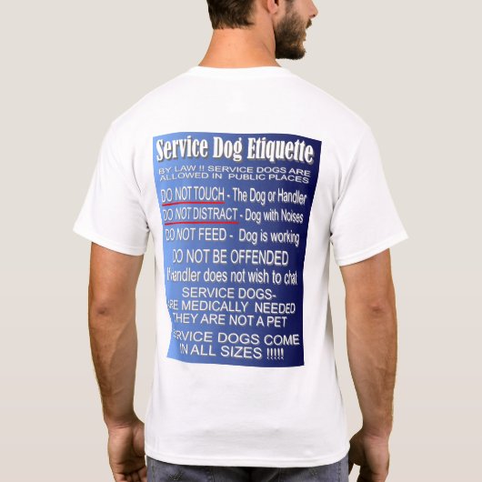 犬のエチケットを整備して下さい Tシャツ (裏面)