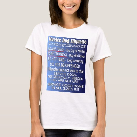 犬のエチケット-基本原則--を整備して下さい Tシャツ (正面)