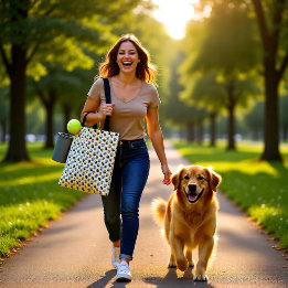 犬のエレガントペットのクリーム トートバッグ