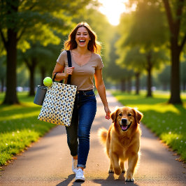 犬のエレガントペットのクリーム トートバッグ