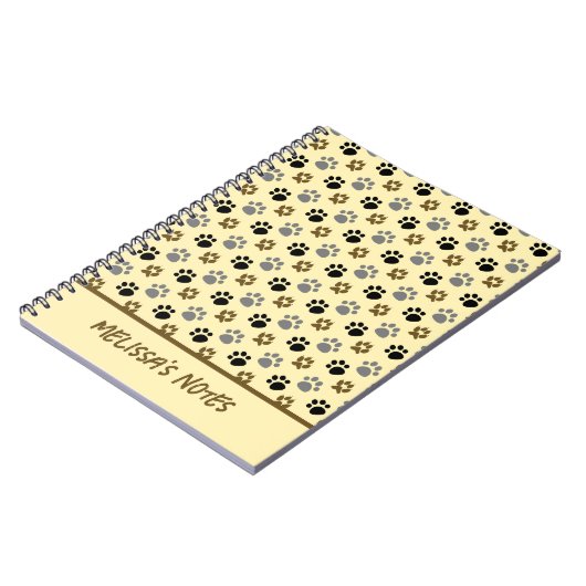 犬のエレガントペットのクリーム ノートブック (左側)