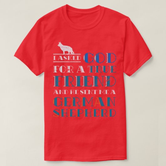 犬のオーナーギフトペット動物ドイツの羊飼い Tシャツ (デザイン正面)