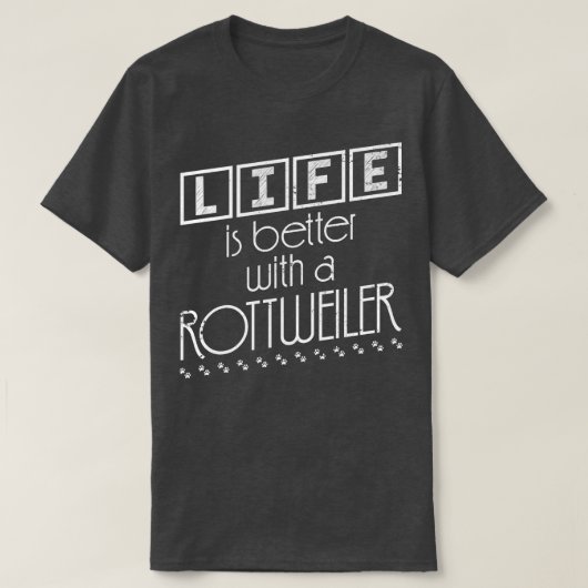 犬のオーナーギフトラブドッグスロットワイラー Tシャツ (デザイン正面)