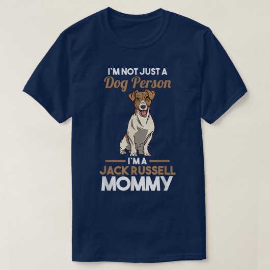 犬のオーナージャックラッセルモンミー Tシャツ (デザイン正面)