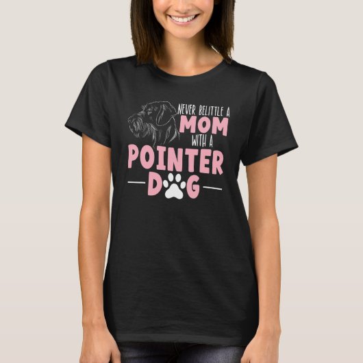 犬のオーナーポインタmom英語ポインタ tシャツ (正面)