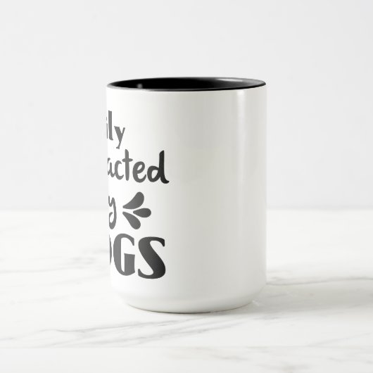 犬のオーナー恋人おもしろいメッセージギフトコーヒーティーマグカップ マグカップ (中央)