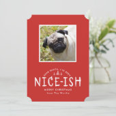 犬のオーナー用のペおもしろいットクリスマスカード シーズンカード (スタンド正面)