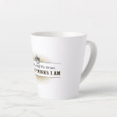 犬のオーナー祈りの言葉 カフェラテマグ (右アングル)