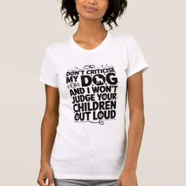 犬のオーナー警告の Tシャツ