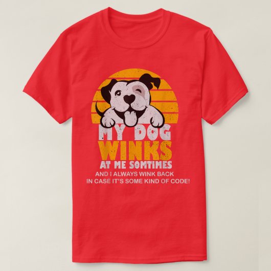 犬のオーナー、犬の恋人あり Tシャツ (デザイン正面)